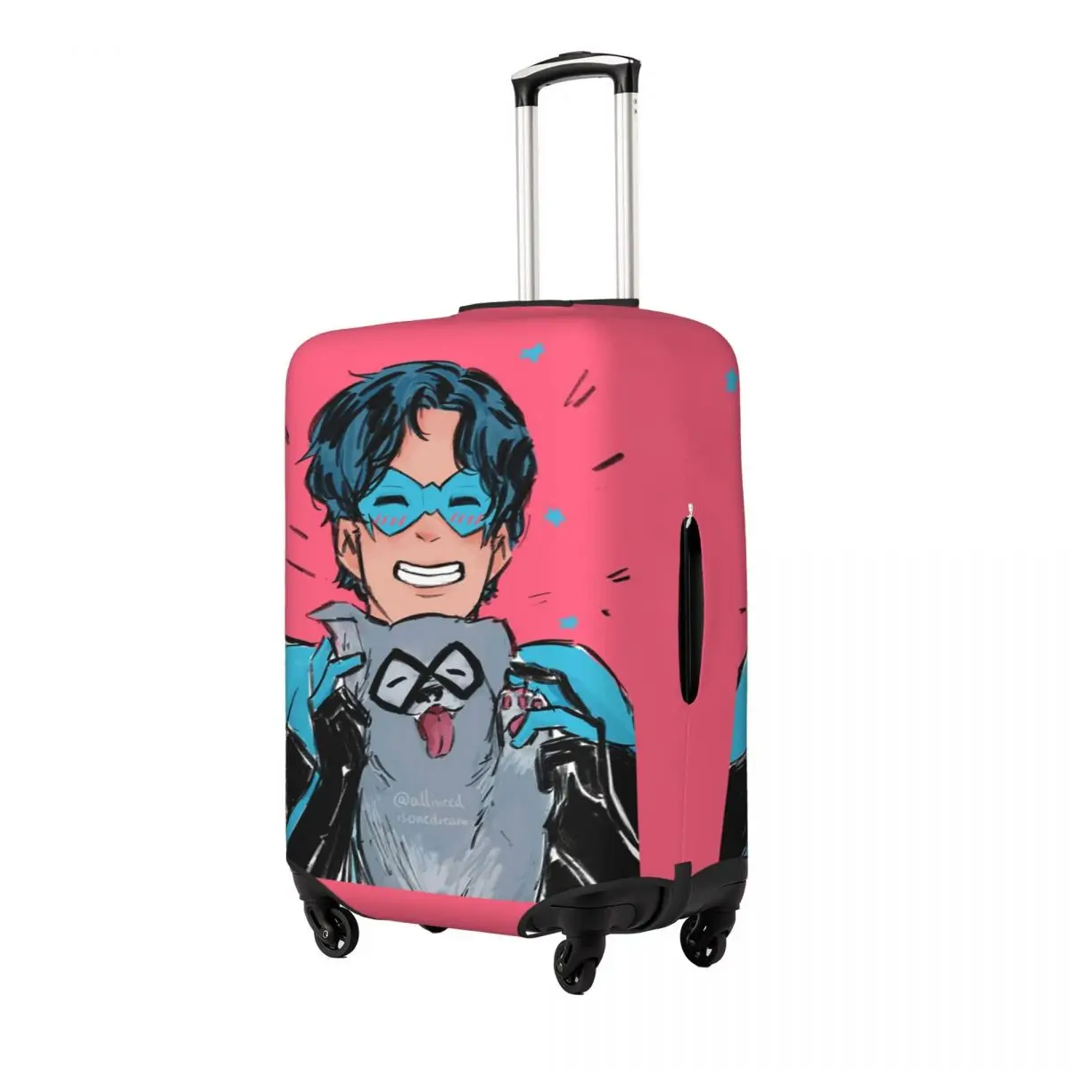 

Nightwing And Bitewing Ico Suitcase Cover Protection Elastic Travel Luggage Protector Covers for 18-32 Inch