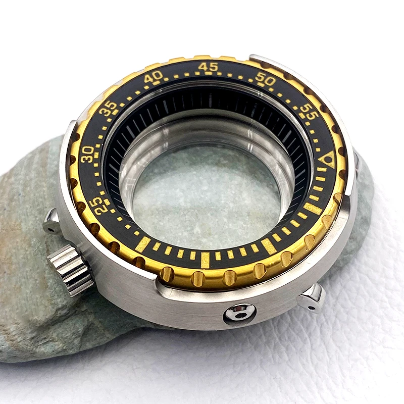 Tuna Canned Watch Case NH35 Case Fit NH34 NH35 NH36 7S 4R Movement Transarent Case Back 20ATM Water Resistance Tuna Watch Cases