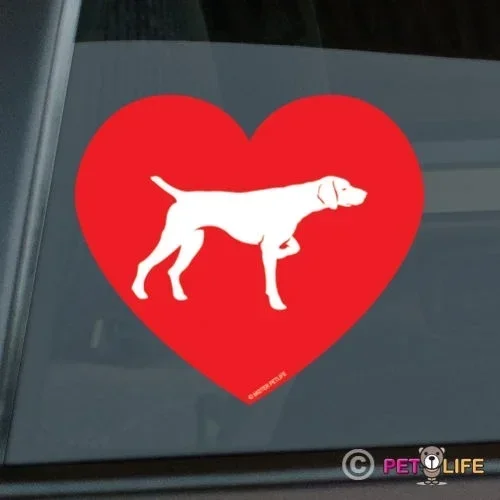 Love German Shorthaired Pointer Sticker Die Cut Vinyl - gsp dk Car decals