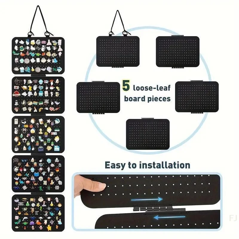 [YU]Felt Hanging Enamel Pin Display Organizer For Storing Pins Badges Brooches In Dorm Bedroom