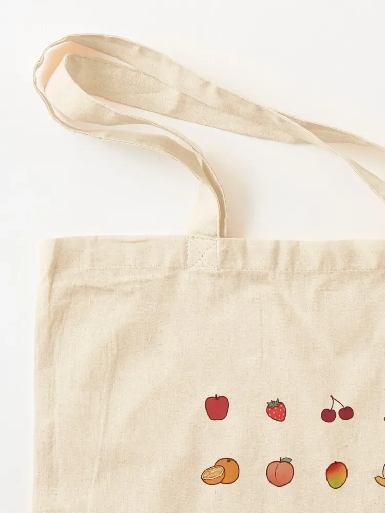 Fruit Set Tote Bag shopper bag woman supermarket folding bag Canvas Tote