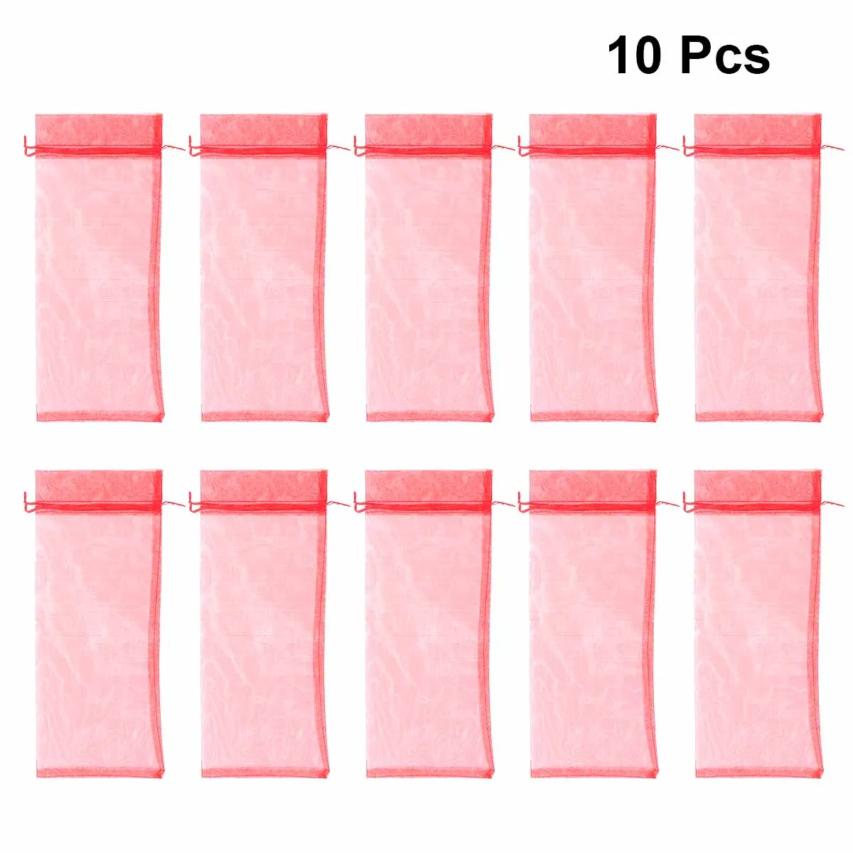 

10Pcs Red Wine Gauze Bags Reusable Drawstring Bottle Covers Party Favor Gift Decor Wedding Wedding Favors Gauze Bag