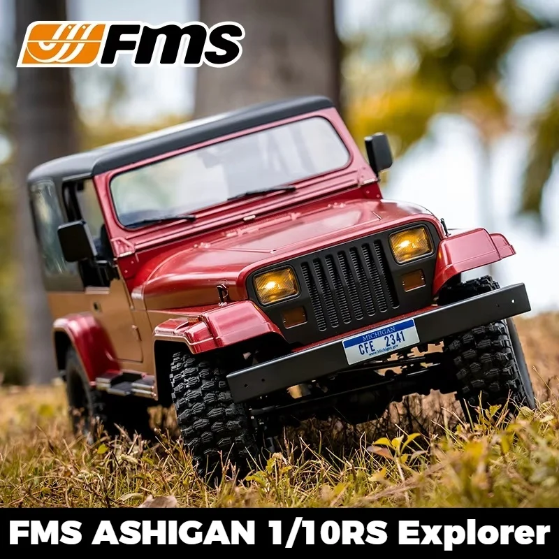 FMS 1/10 Scale Explorer RC Rock Crawler Realistic Hard Shell Electric Remote Control Off Road Car Model For Hobby Enthusiasts