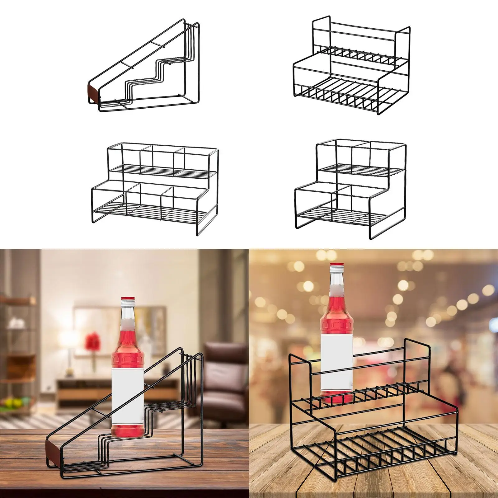 Koffie Siroop Rek Stand Eenvoudig Installatie Eenvoudig Te Reinigen Keuken Opbergrek