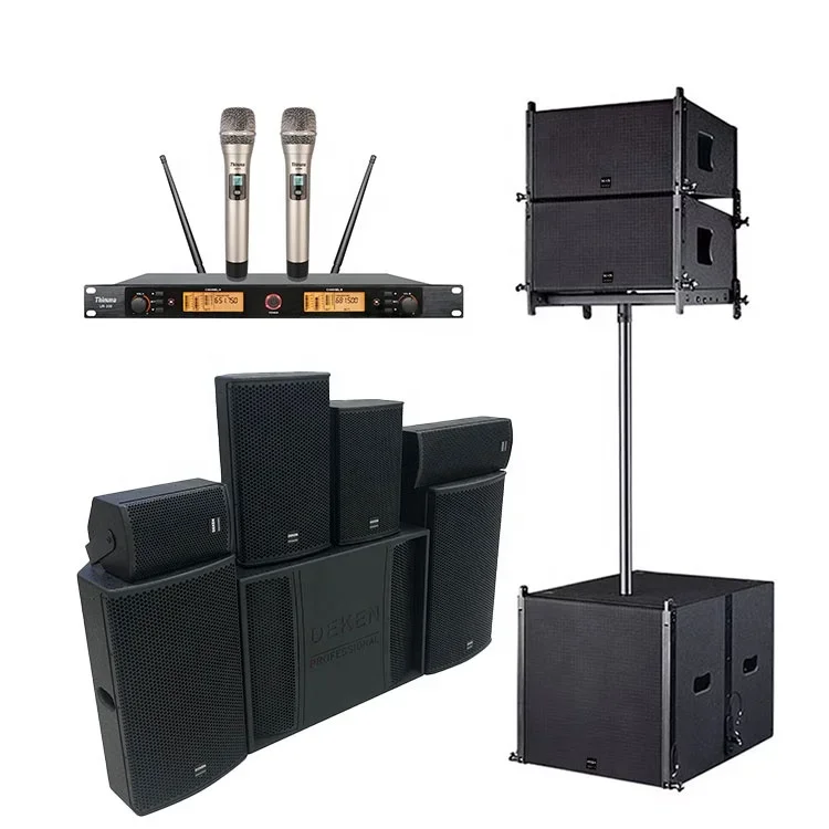 Single channel 15 inch 2-channel active line array speaker professional audio system, suitable for stage performances