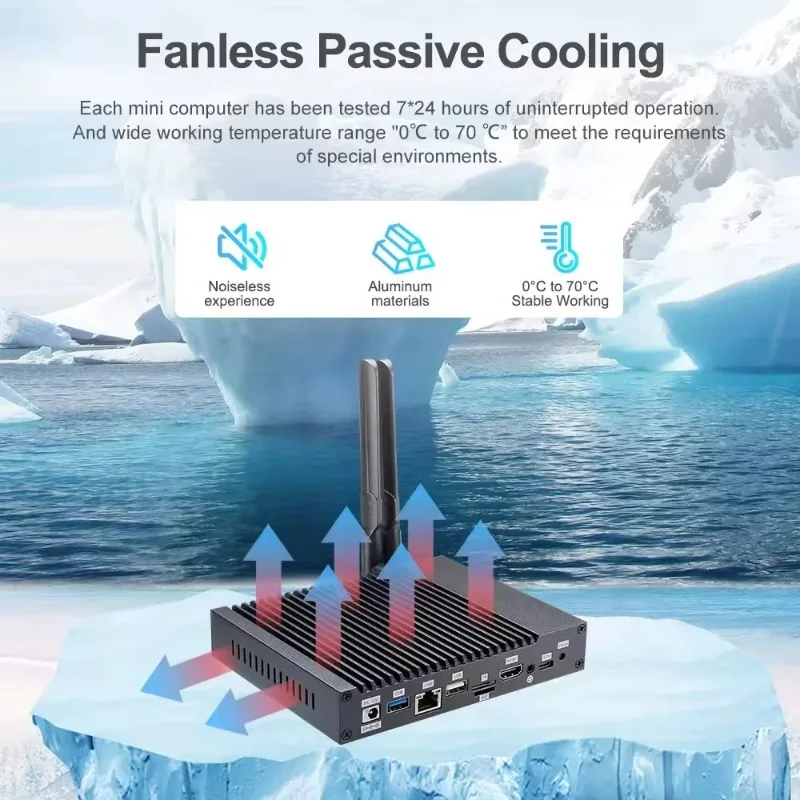 2025 وحدة تحكم صناعية RK3566 رباعية النواة AI Edge RS232 RS485 أندرويد أوبونتو لينكس بوابة وحدة تحكم كمبيوتر صغيرة