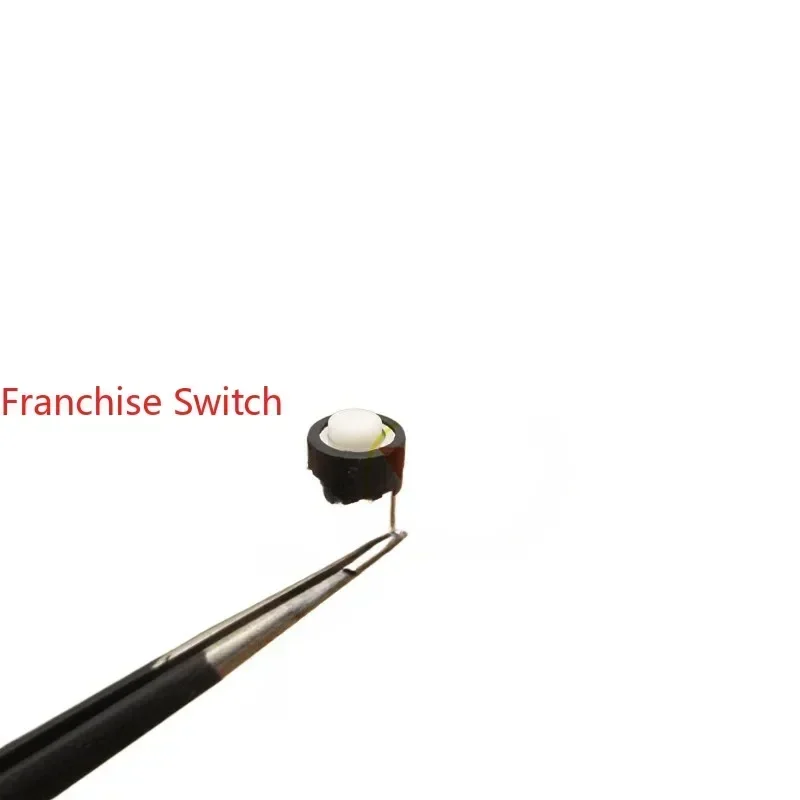 500PCS High Quality 6*6*4.3 Medium And Two-pin Round Tact Switch Micro/button, Middle 2-pin 6x6x4.3 White