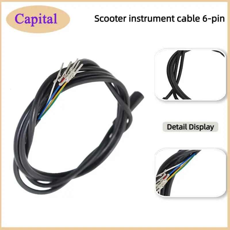 6-poliger Instrumentenleitungsanschluss-Controller und LCD-Panel-Netzkabel für die Instrumentenlinie von KUGOO M4 Elektrorollern