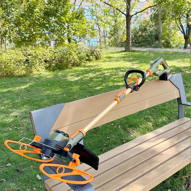 جزازة العشب، أداة إزالة الأعشاب الضارة الزراعية، ماكينة تشذيب صغيرة ببطارية الليثيوم، ماكينة تقطيع فرشاة كهربائية عالية الطاقة بدون فرش موديل جديد