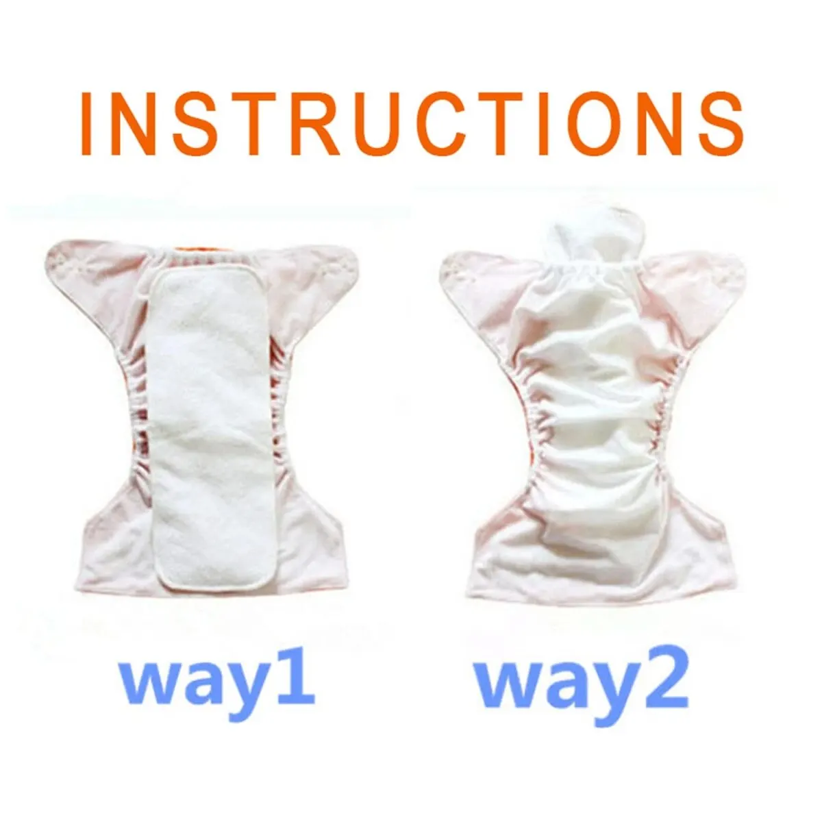 Mumsbest Cloth Diaper Inserts 3 Layers Microfiber Nappy Inserts 35x13.5cm Use Together With Pocket Cloth Diaper One Size