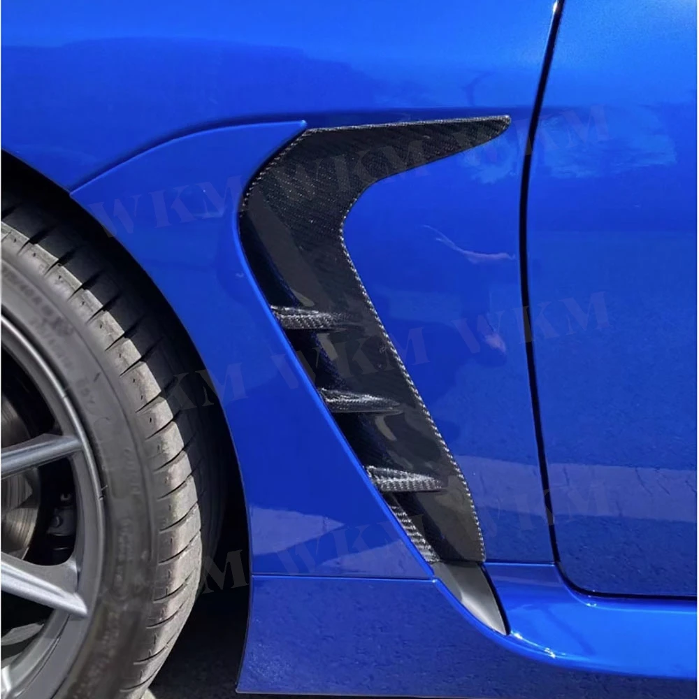 

Carbon Fiber Car Front Side Fender Fin Splitter Moulding Trims For Toyota GR86 Subaru BRZ 2021+ Front Bumper Air Vent Cover FRP