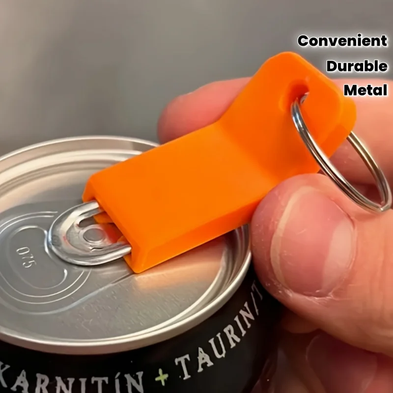 1pc Can opener for canned drinks，Easy to use without hurting your hands，Equipped with an iron ring, it is not easy to lose，Easy