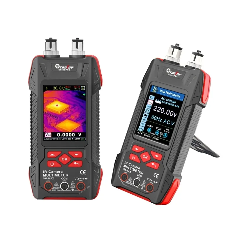Thermal Imager Camera 240×240 - 3-in-1 Multimeter Optical Power Meter with Micros Lens for Floor Heating Inspection
