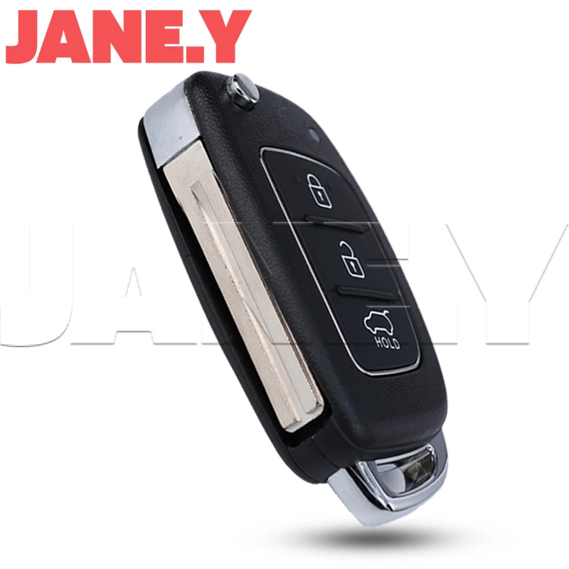 Car Key Shell Fob Flip pieghevole 3/4 pulsanti per Hyundai HB20 Auto per SANTA FE IX35 IX45 per Accent I40 per Solaris Remote Case