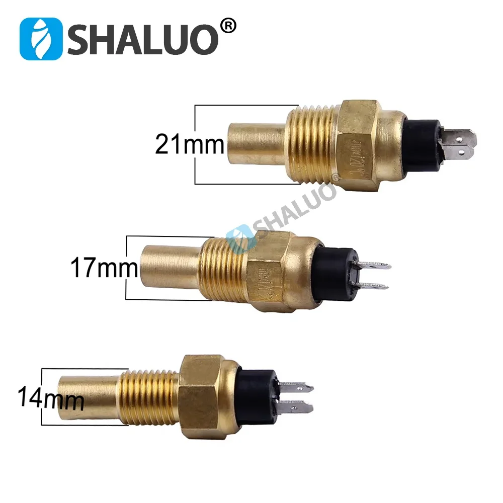 Universal Diesel Engine Water Temperature Sensor 14MM 17MM 21MM 120C NO Normal Opened For Generator Parts