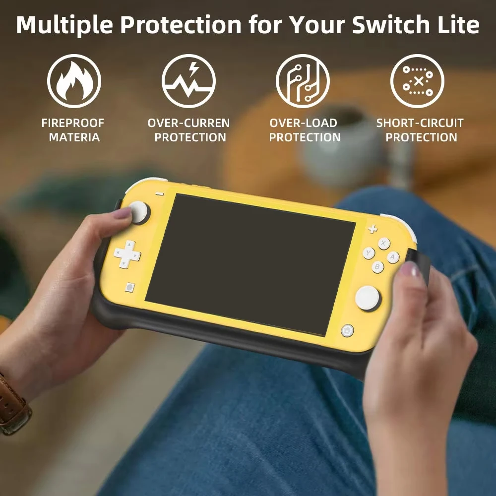 Battery Charger Case For Nintendo Switch Lite Fast Charging Power
