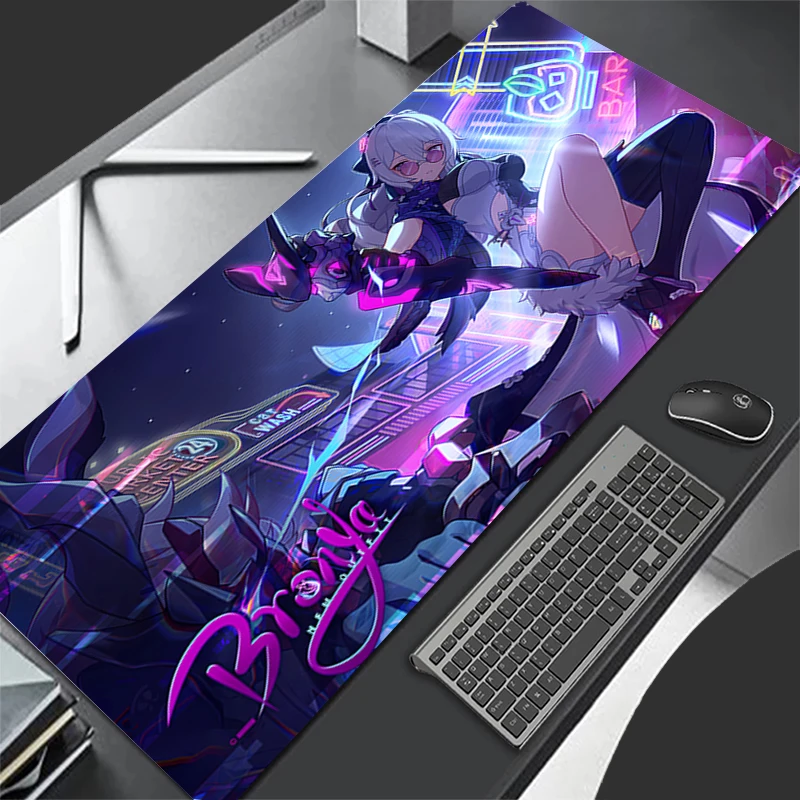 Mousepad Computer Gaming Accessories Cartoon Keyboard Pad Office PC Rubber H-honkai Impact 3 Mouse Pad Decoracion Desk Mouse Mat
