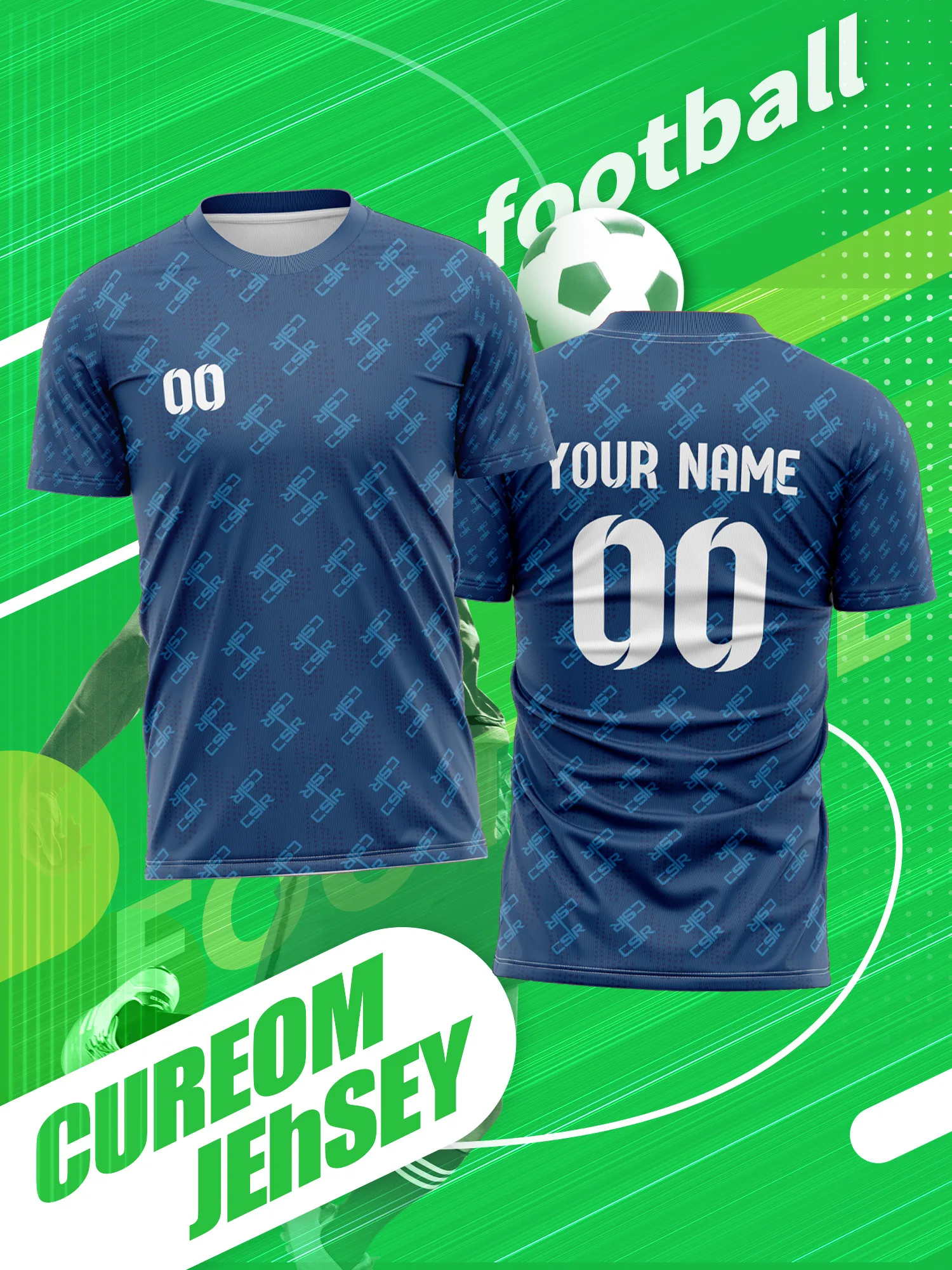 

Custom Photo Name Number Soccer Jersey Instant Custom Fast Design Quick Make Service