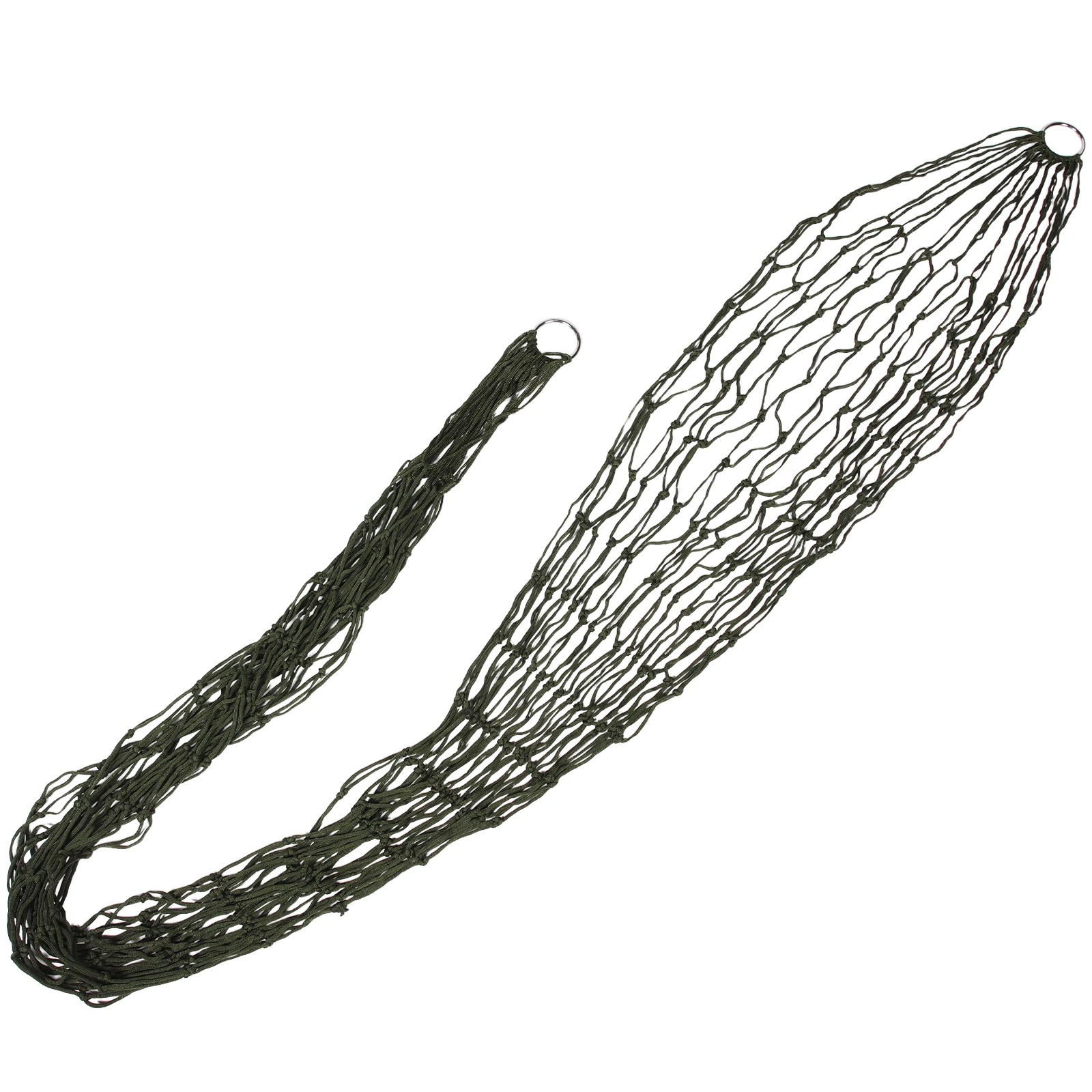 

1 set Military Green Durable Nylon Mesh For Camping Outdoor Travel With Storage Bag Large Size Comfortable Net Hammock Camping