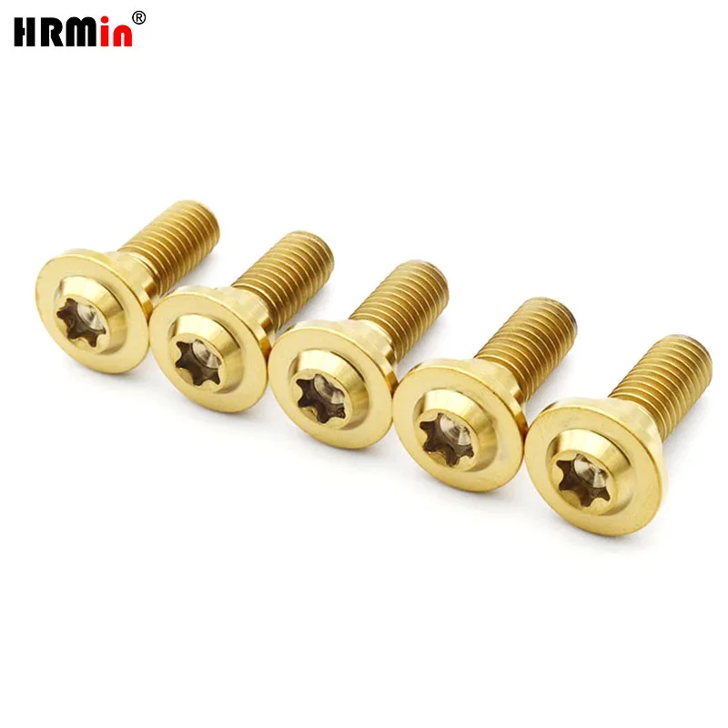 HRMin M8 x5+25mm Brake Disc Rotor Mounting Bolts Motorcycle Disk Titanium Screws For HONDA YAMAHA SUZUKI BMW KAWASKI Accessories