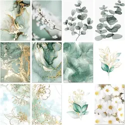 GATYZTORY Paint By Number Flower For Adults children Picture By Numbers greenery Acrylic Paint On Canvas Home Decor