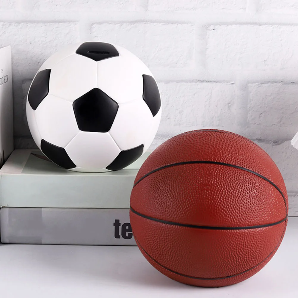 Voetbalontwerp Spaarpot Kind Muntautomaat Desktop Geldbesparing voor kamerdecoratie Leuke vormige spaarpot voor het besparen van munten bij