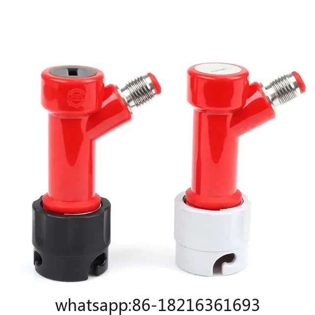 Inlet threaded distributor of inflatable wine outlet connector