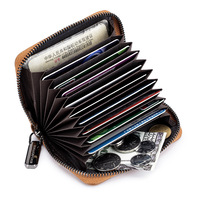 BULLCAPTAIN Genuine Leather Men Wallet Small Men Wallet Card Holder Wallet High Quality male clutch Zipper Male Short Coin Purse