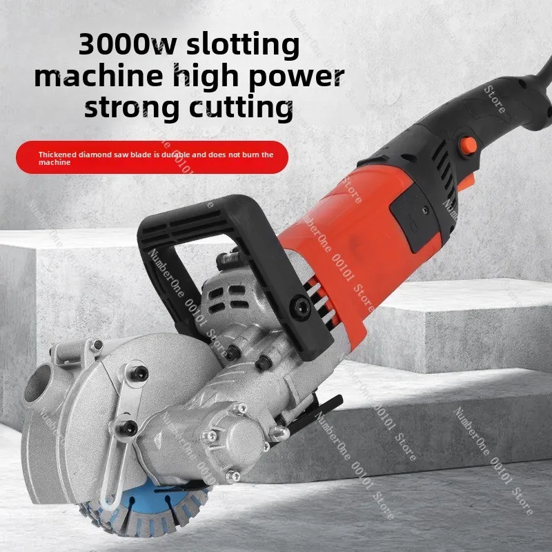 120 slotting machine dust-free water and electricity installation project one-time molding wall wire duct cutting machine