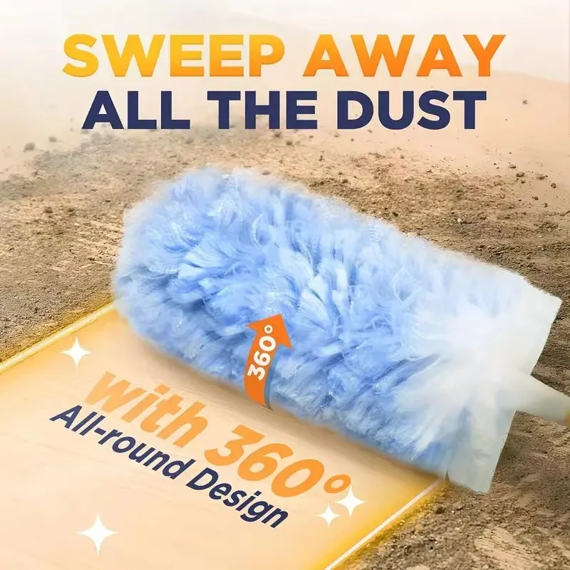 عبوات Swiffer Duster مكونة من 10 قطع، متوافقة مع مقبض Swiffer 360 Duster، عبوات غبار الريش غير المعطرة لـ Cl متعدد الأسطح