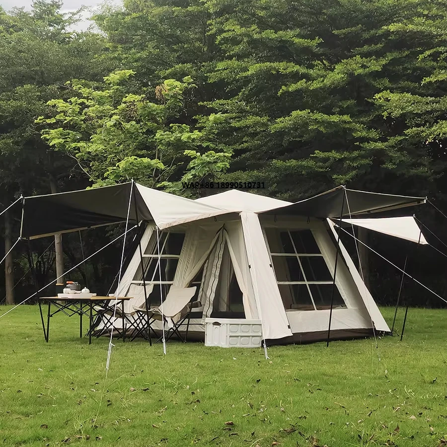 

Stoic Oxford Summer Tent Quick-Opening Waterproof Double-Layer 3000mm Waterproofing Two Bedrooms Living Room Outdoor Camping