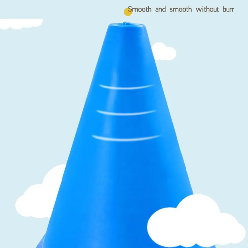 저장 메쉬 가방과 플라스틱 아이스크림 콘 후프 농구 축구 훈련 스포츠 토스 장난감 색상 무작위 6 콘 + 10 농구