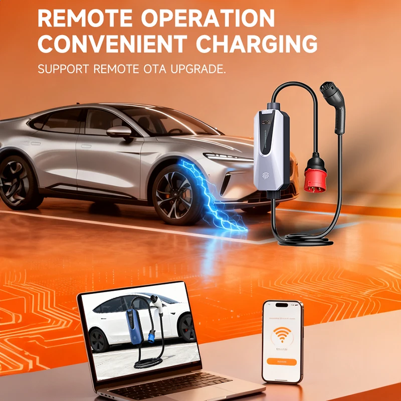 Portable Type 1 Fast Electric Vehicle (EV) Charger Charging Station 22KW High Power Quick Charging for Vehicles