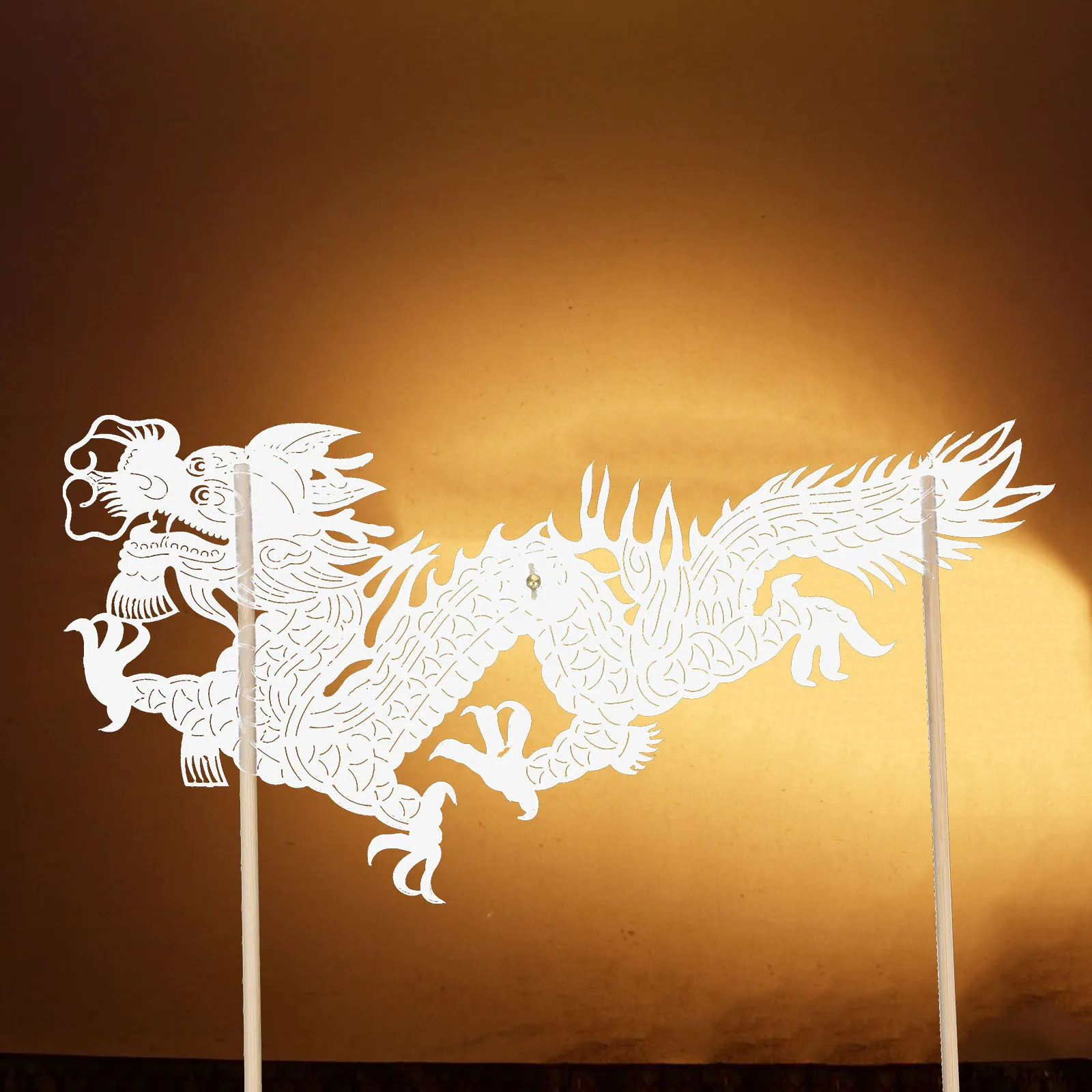 

Traditional Chinese Dragon Hand Puppet DIY Shadow Craft New Year Celebration Decoration Dragon Shadow DIY