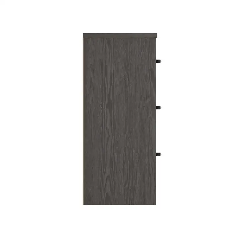 Cómoda marrón de 6 cajones con diseño moderno y solución de almacenamiento para dormitorio o salón