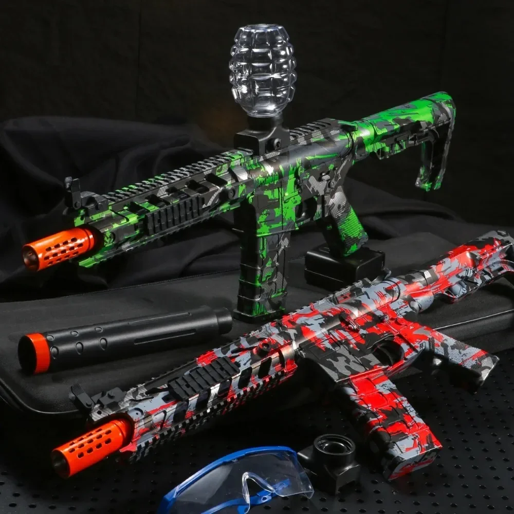 M416 brinquedos elétricos recarregáveis arma totalmente automática ao ar livre jogo de bola de água para batalhas de equipe (sem balas incluídas)