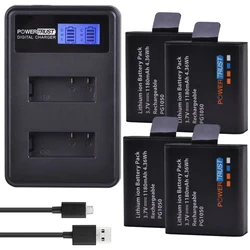 1180mAh PG1050 SJ4000 PG900 battery/ Dual Charger for AKASO EK7000 EKEN H9R H3R H8R H8PRO SJCAM SJ4000 SJ8000 M10 Action Camera