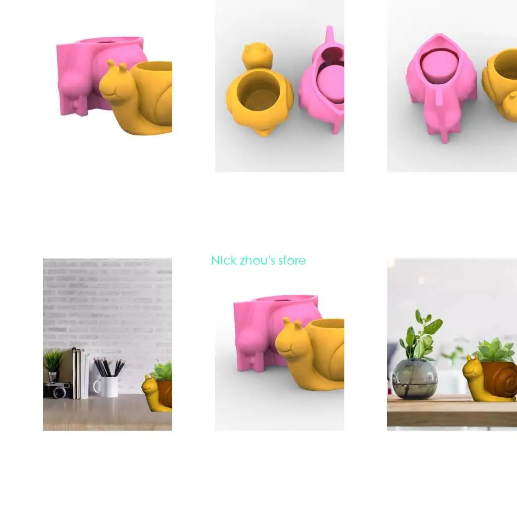 

E15E Snails Plant Pot Flowerpot Animal Garden Pots Resin Pot Garden Decor