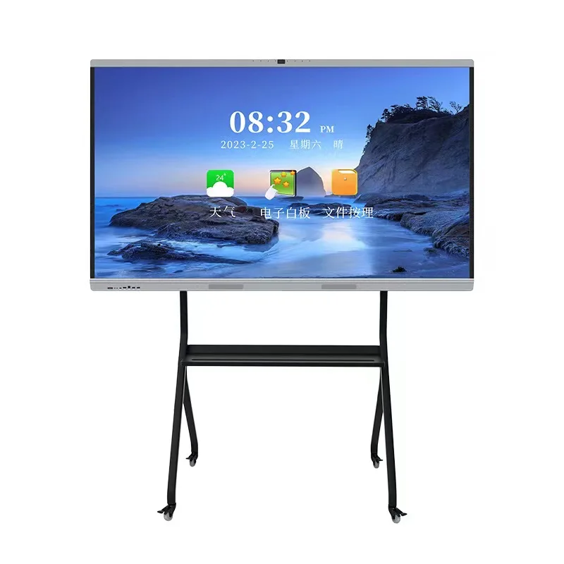 Android + Board Whiteboard Interactive Board Smart Board Touch Screen White PC 100 Inch Version I5/4g/128g LED Technology School