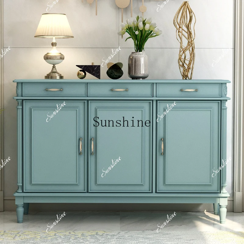 

European-style simple household entry locker, living room entrance storage partition cabinet FT