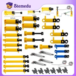 35-Piece Pneumatic Building Block Set MOC Technik Parts Air Pump Piston Compatible for Legoeds Stem Building Blocks DIY Toys