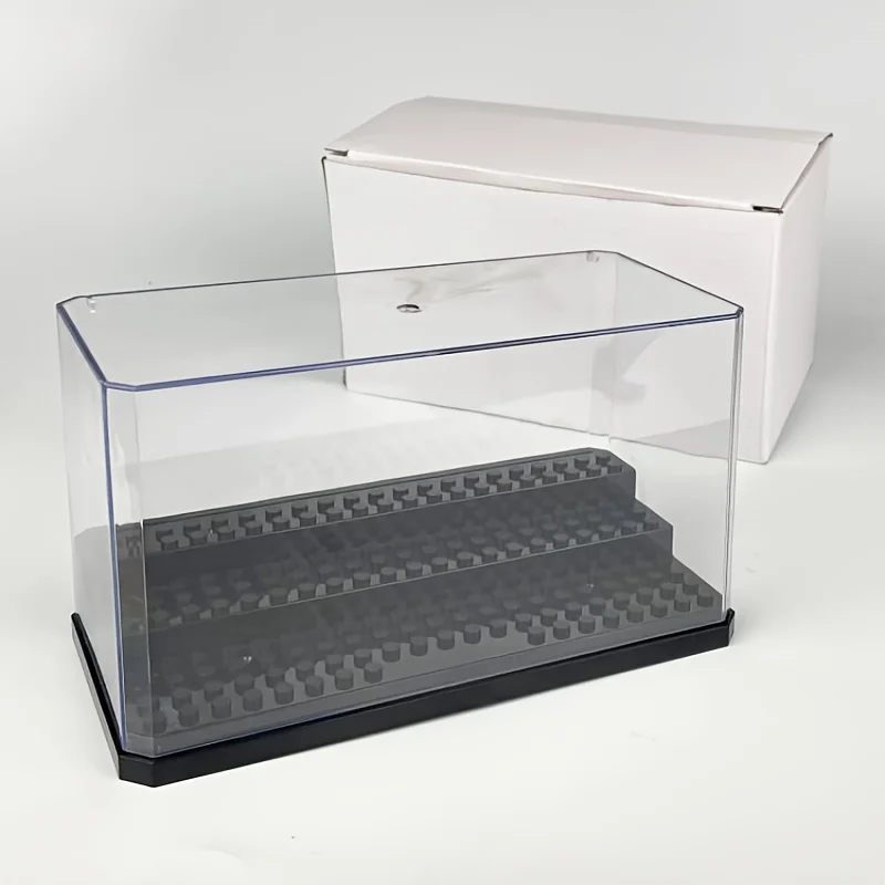 1pc 3-Layer Display Case For Action Figures Blocks Collectibles Clear Acrylic Box Dustproof Building Block Display Storage Case