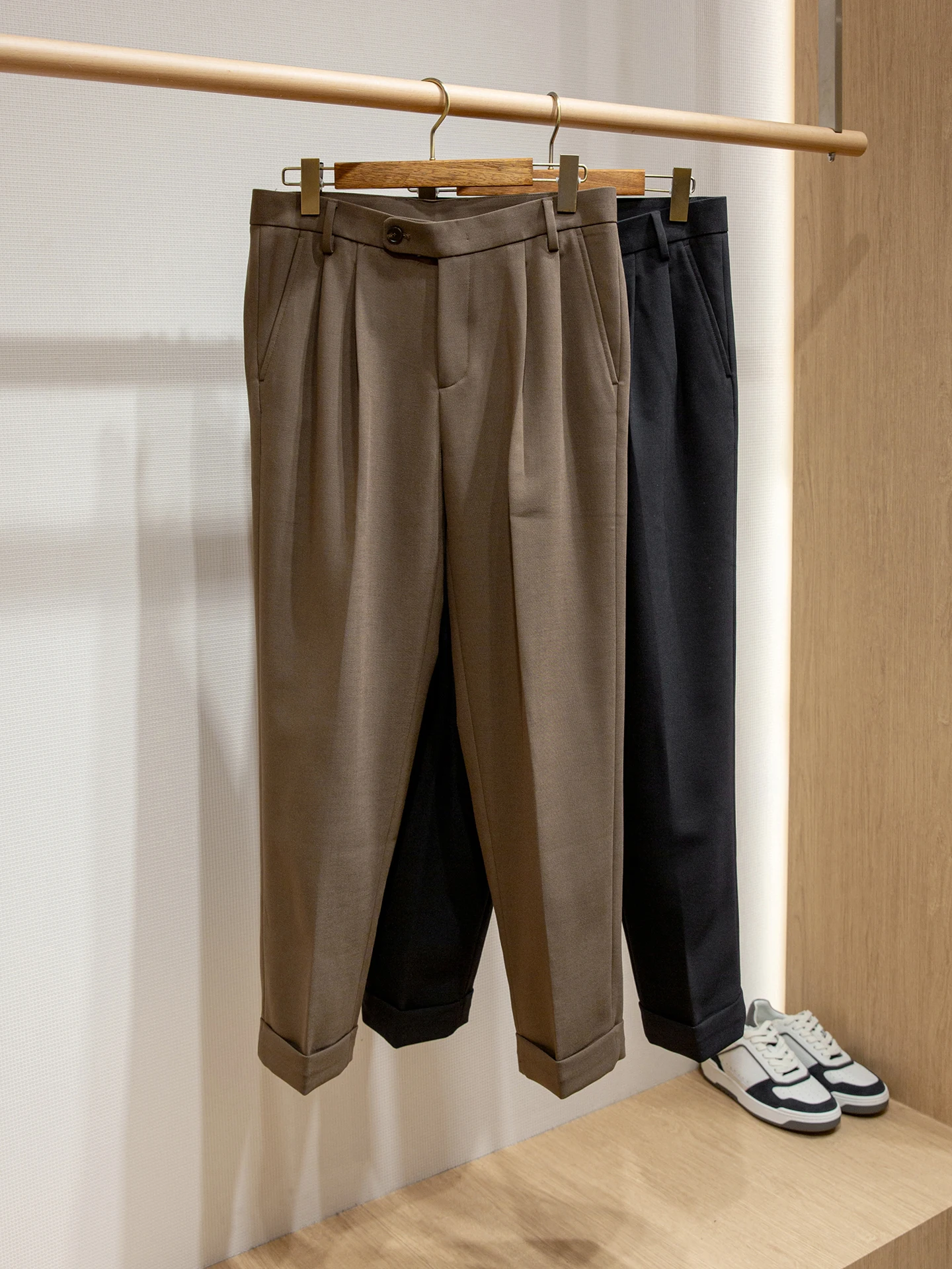 

LP Selected Cotton Wool Blended Business Casual Wool Pants