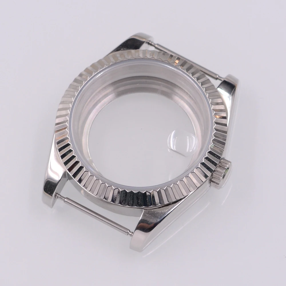 36MM/40MM Watch Case Sapphire Glass Fit NH34 NH35 NH36 PT5000 ETA2824 2836 Miyota 8215 8205 Movement Silver/Gold/Rose Gold image 6