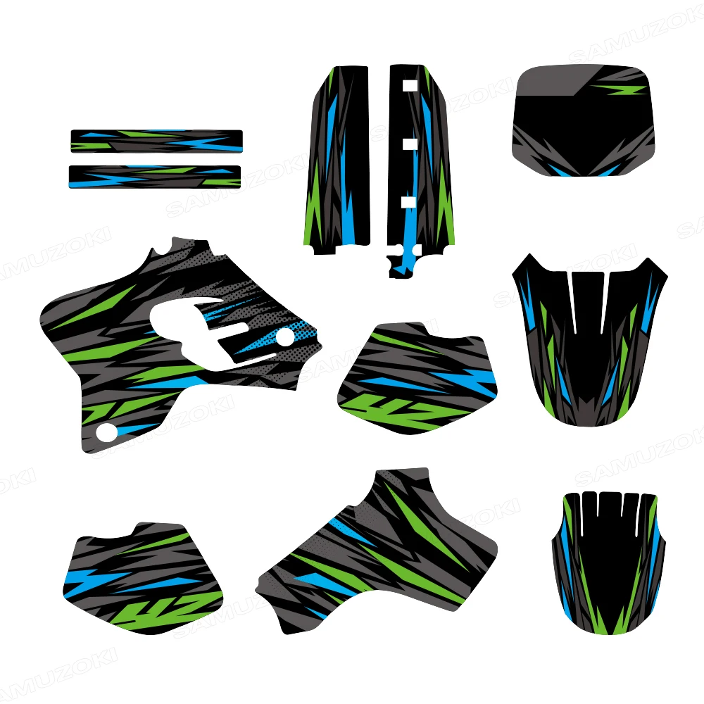 Motorcycle Graphics Decals Background Stickers Kit Fit for Yamaha YZ 80 YZ80 1993 1994 1993-2001