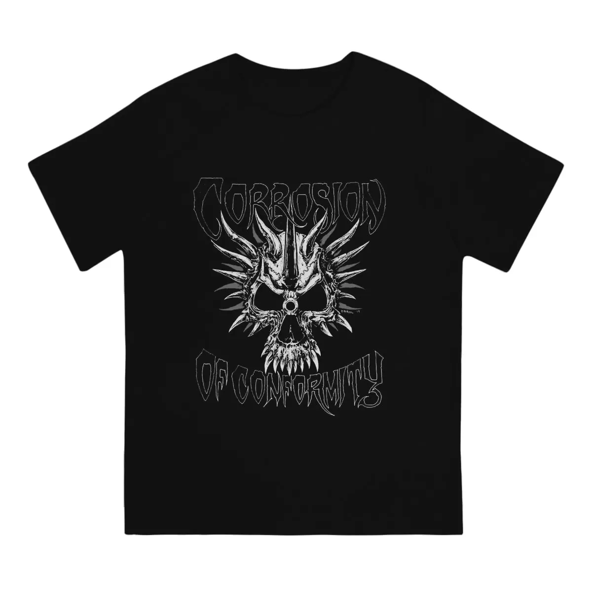 Rock Band T-Shirt for Men Corrosion Of Conformity Novelty Cotton Tee Shirt Crewneck Short Sleeve T Shirts Graphic Printed Tops