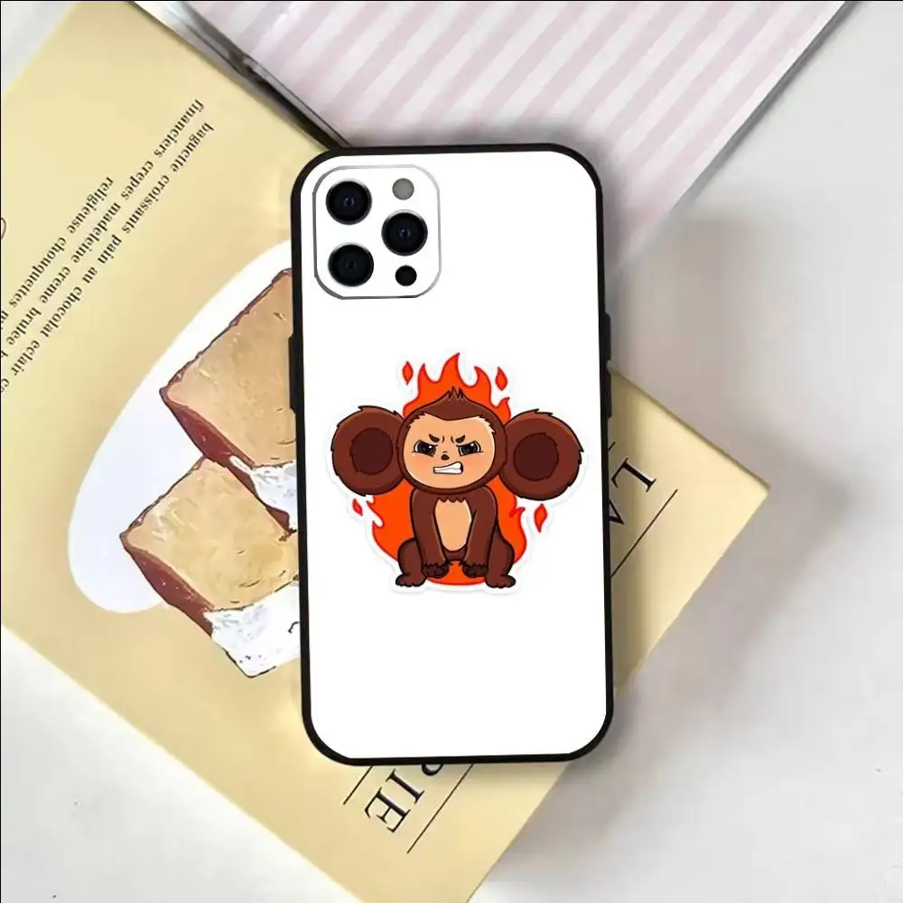 Силиконовый мягкий чехол для телефона Russia C-Cheburashkas для IPhone 17,16,15,14,13,12,11,XS,Plus Pro Max