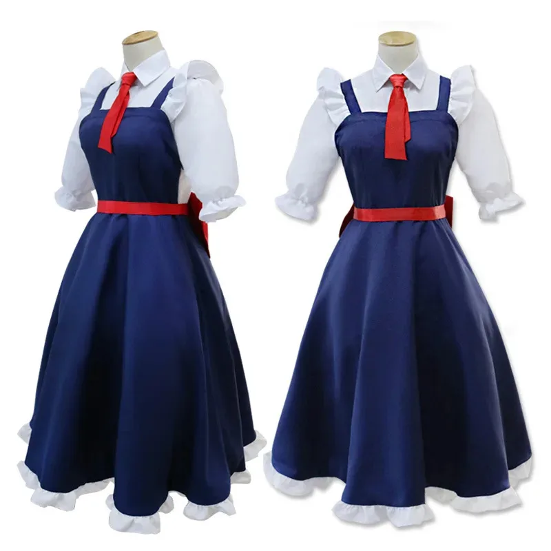 

2025 22 Anime Miss Kobayashi's Dragon Maid Toru Cosplay Costume Dress Wig Headwear Unifirm Halloween Carnival Party Girls Women