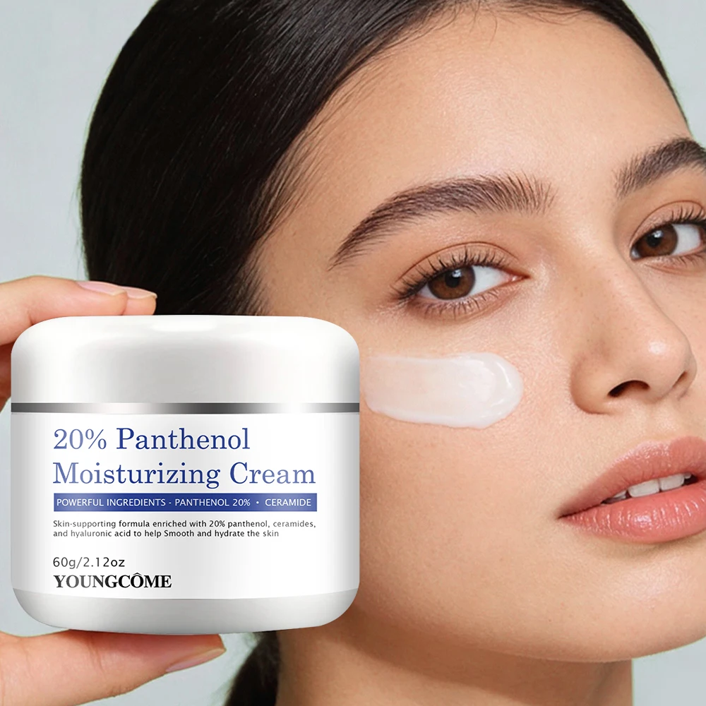 Moisturizing Cream | 20% Panthenol & Ceramide Infused Daily Face Moisturizer with Hyaluronic Acid, Long-Lasting Hydration for Dr
