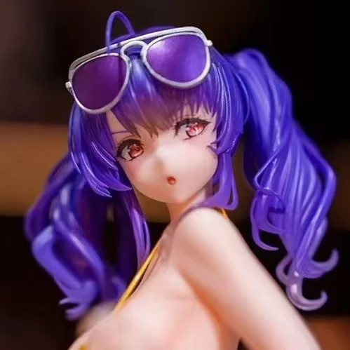الأزرق الأرشيف مقياس أزور لين بولا شاطئ البحر صدفة ملابس السباحة Tsukiyuki Miyako لعبة أنيمي فتاة جميلة عمل الأرشيف الأزرق